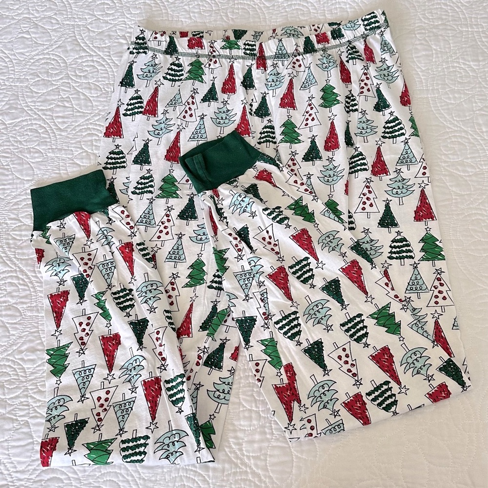 Adult size Festive Tree Print Pajamas